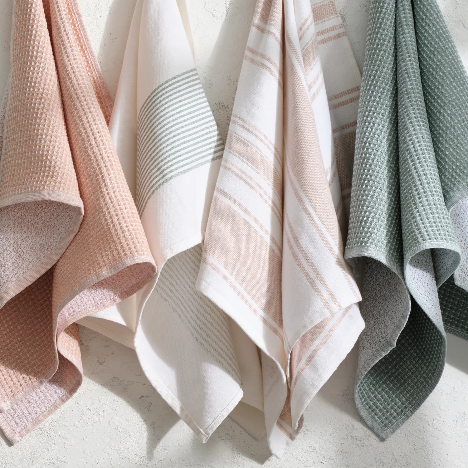 Sur La Table Essential Waffle-Weave Towels, Set of 2