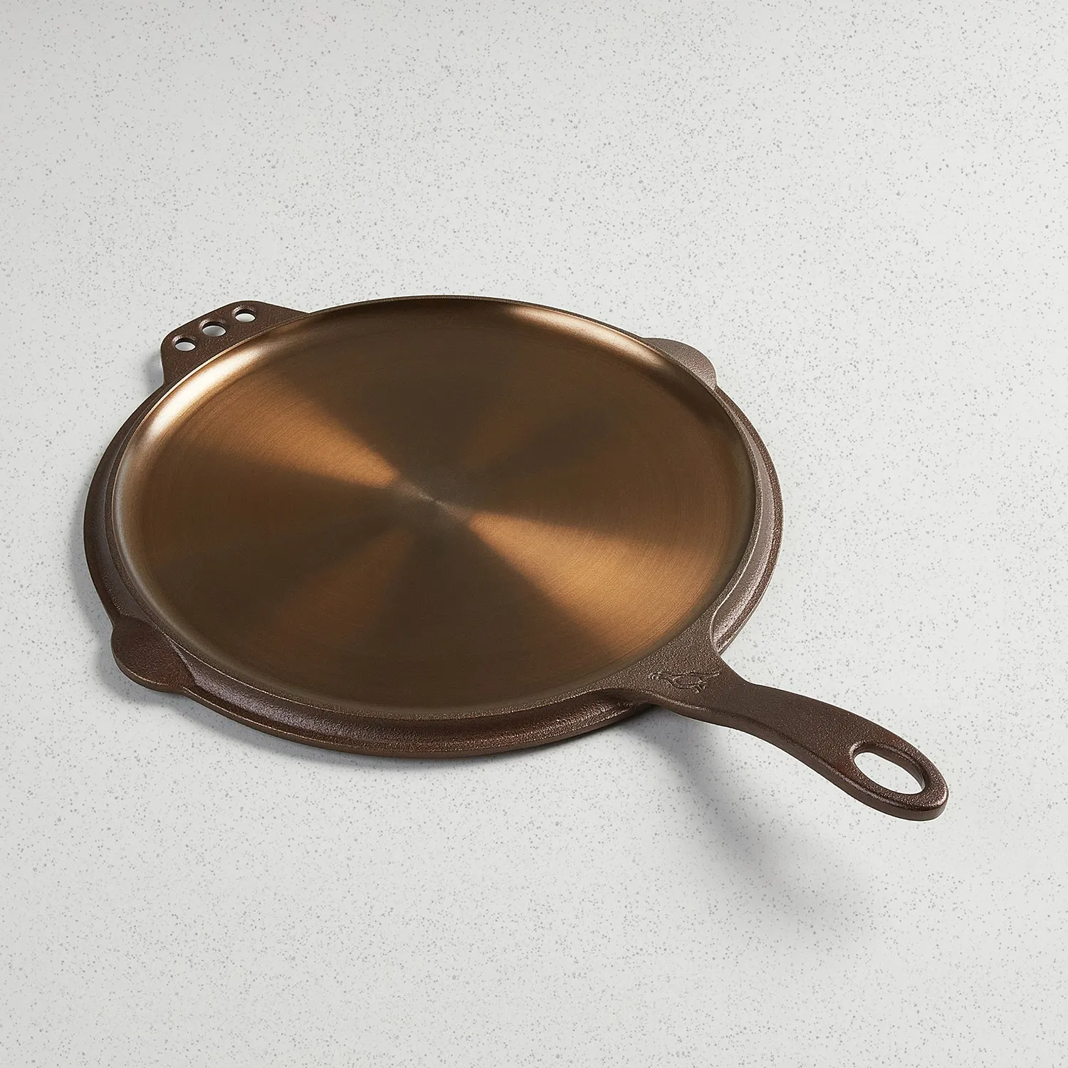 Smithey Polished Cast Iron Flat Top Griddle, 12"