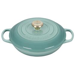 Le Creuset Signature Braiser, 2.25 qt. Have used to replace my cast iron just for ease of cleanup