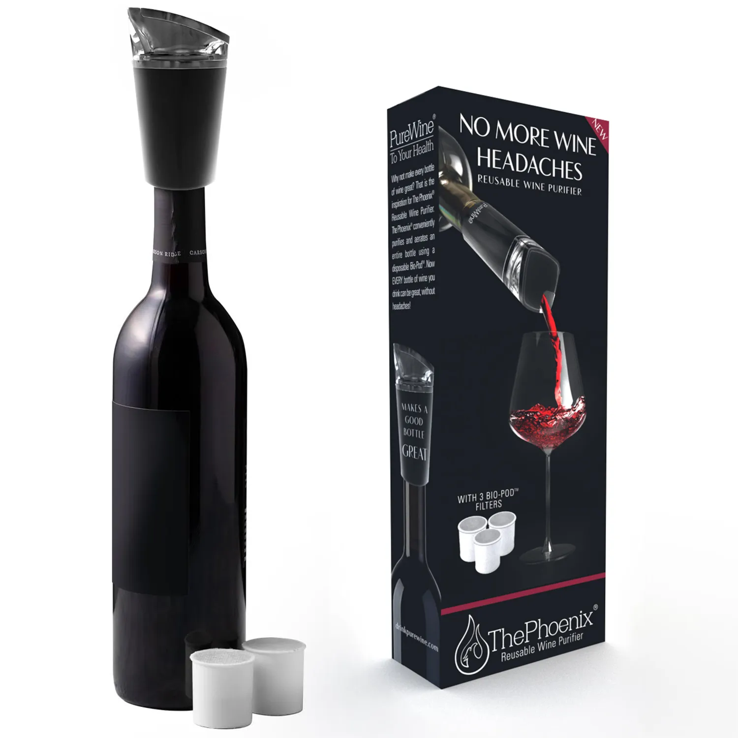 PureWine Phoenix Pourer Aerator