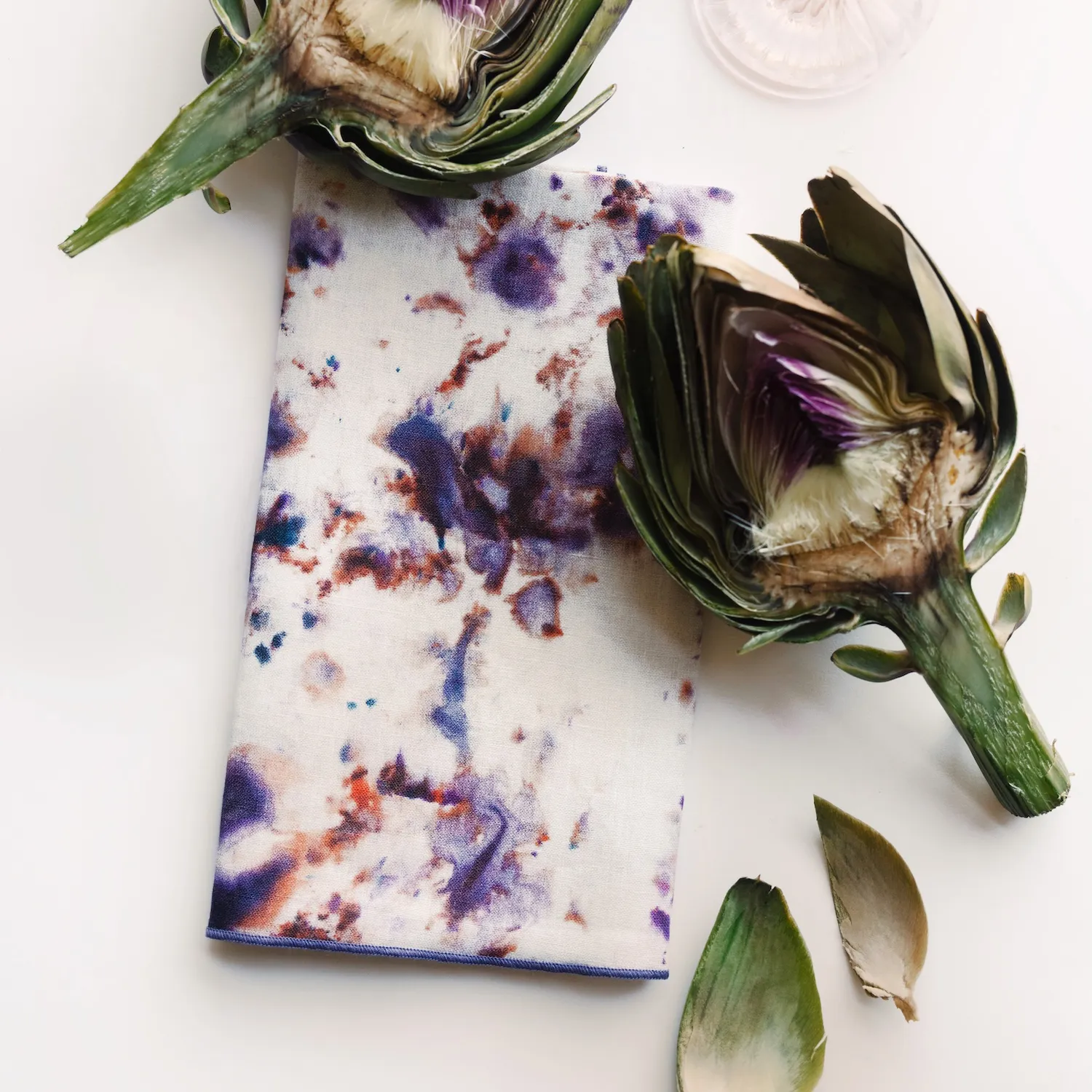 Goldie Home Marble Napkins, Set of 4