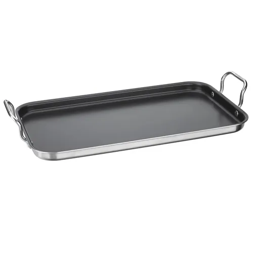 Cuisinart Multi-Clad Pro Stainless Steel Ceramic Nonstick Double Burner Griddle, 18" x 10"