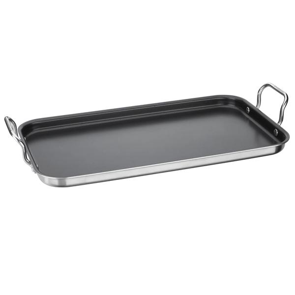 Cuisinart Multi-Clad Pro Stainless Steel Ceramic Nonstick Double Burner Griddle, 18" x 10"