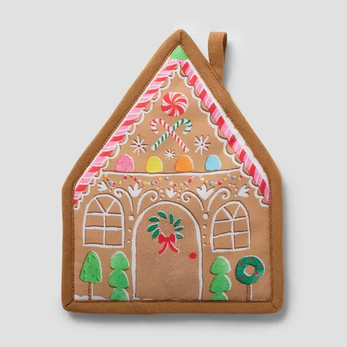 Sur la table Gingerbread House Potholder