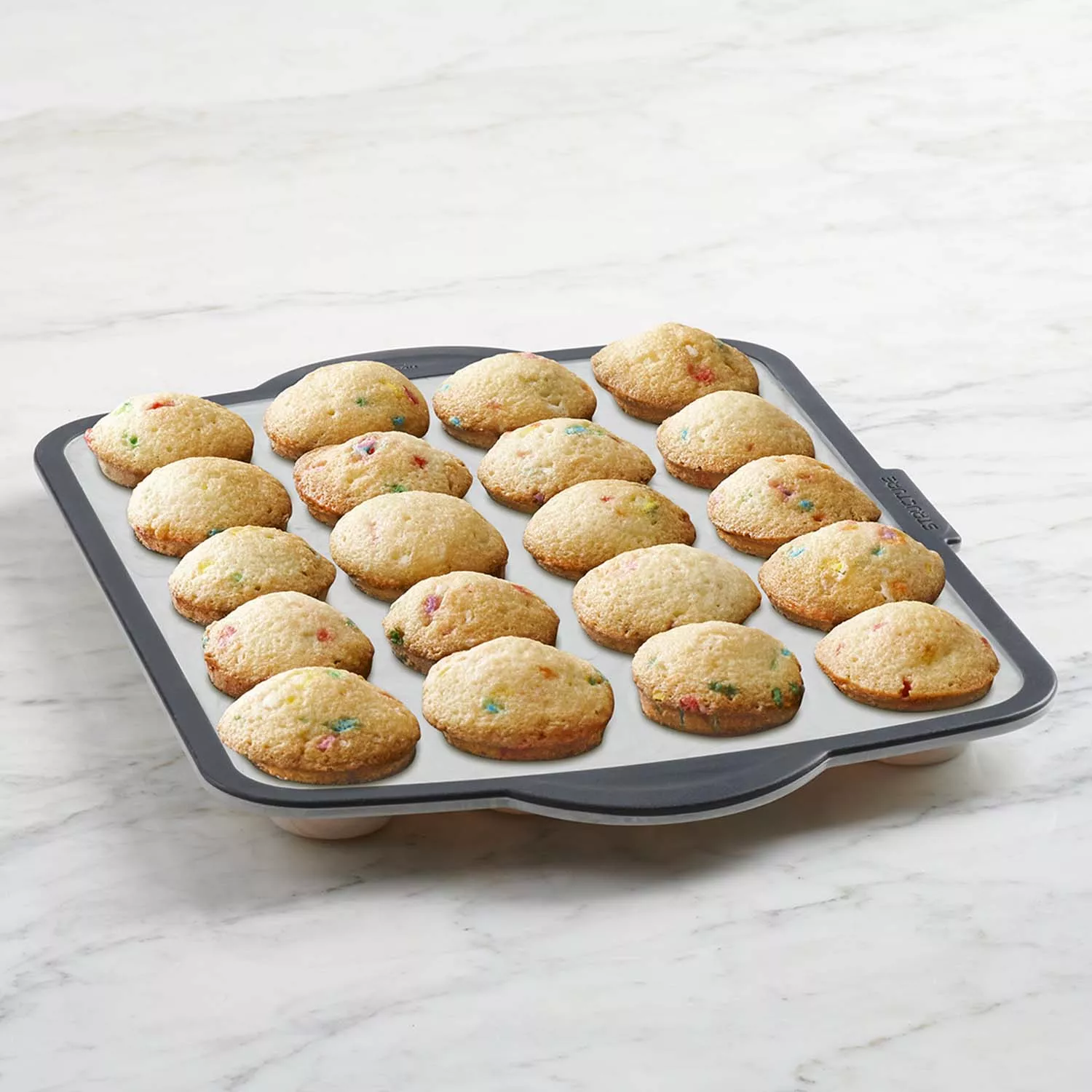 Trudeau Set of (2) 6-Count Silicone Mini Loaf Pans 