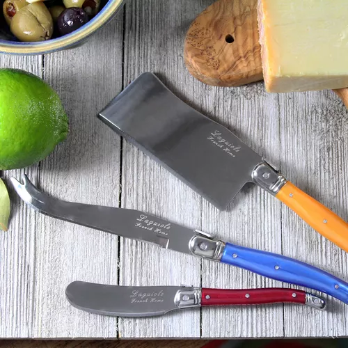 French Home 3-Piece Laguiole Cheese Knife Set