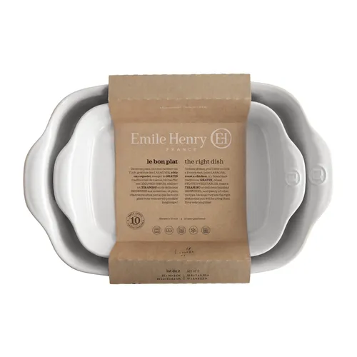 Emile Henry Small & Medium Rectangular Baker 2-Piece Set