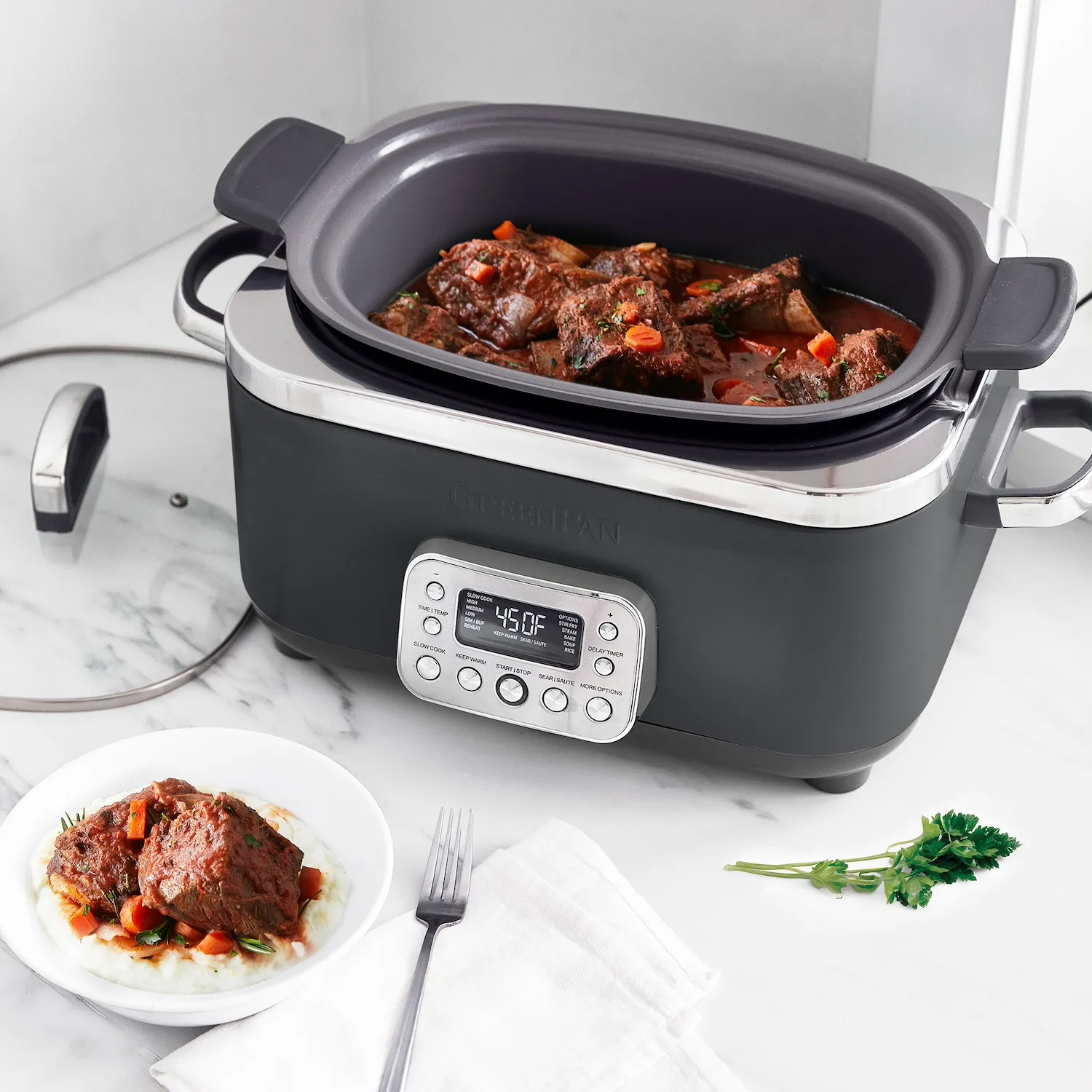 GreenPan Elite Slow Cooker, 6 qt.