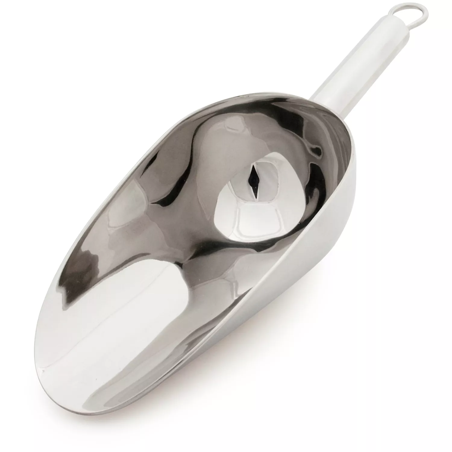 Sur La Table Large Stainless Steel Scoop, Silver