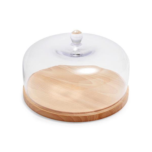 Sur La Table Beech Wood Cake Stand