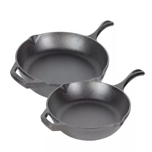 Lodge Essential Seasoned Cast Iron Skillet Set - Black - 6 Piece