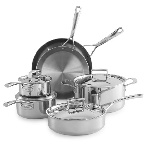 Sur La Table Tri-Ply Stainless Steel 10-Piece Set