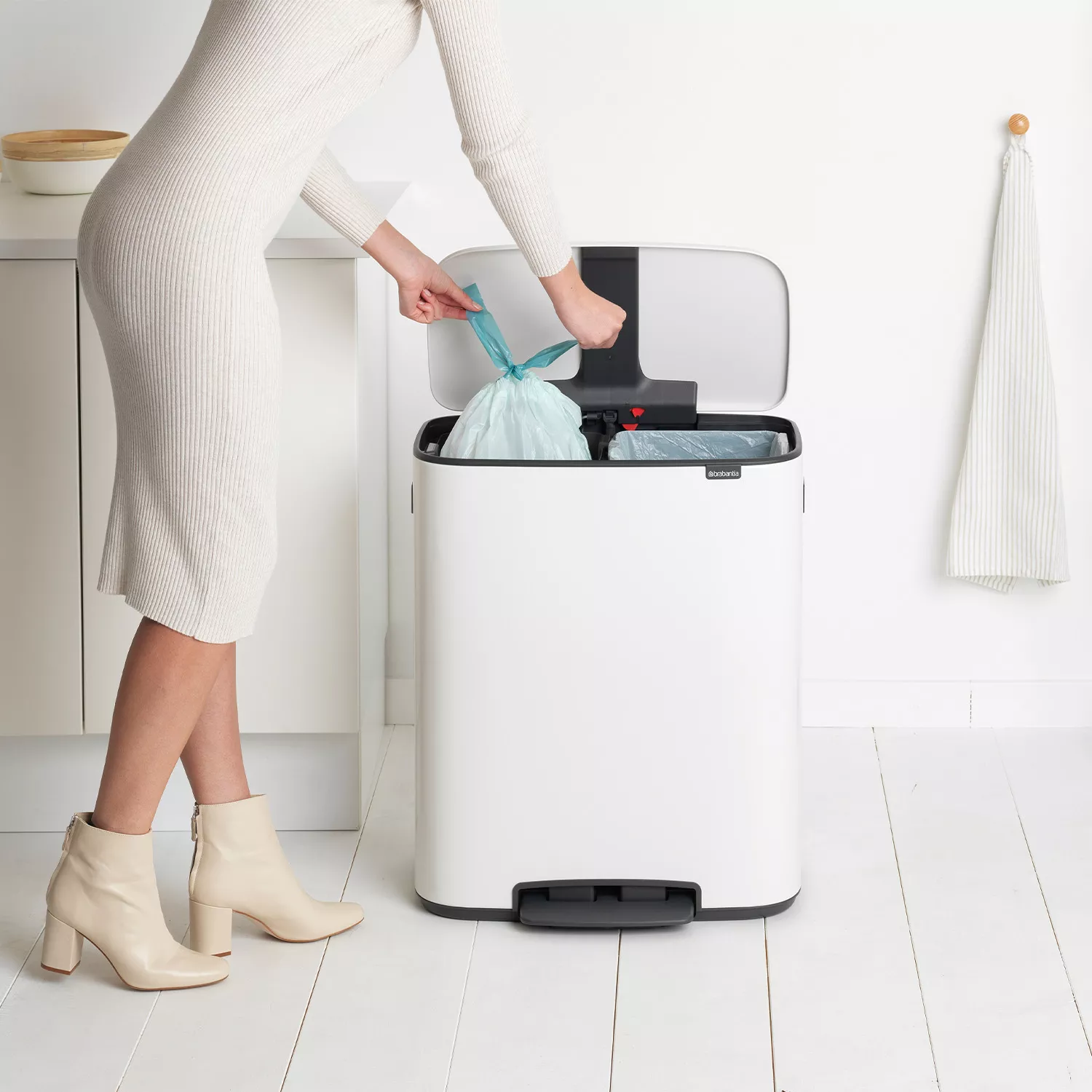 Brabantia Bo Step Bin, 2 x 30L