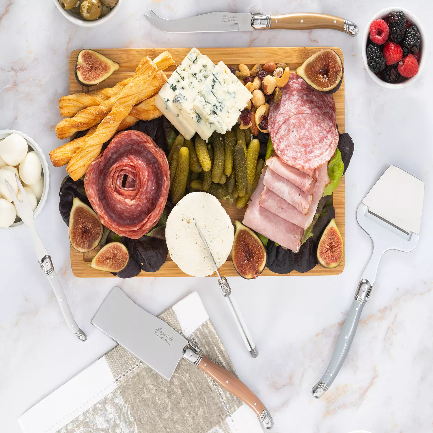  French Home Laguiole 5-Piece Cheese Knife Set