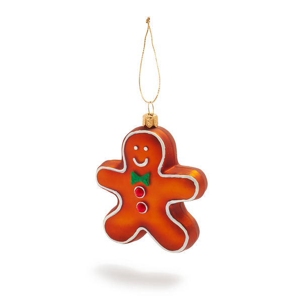 Gingerbread Cookie Glass Ornament