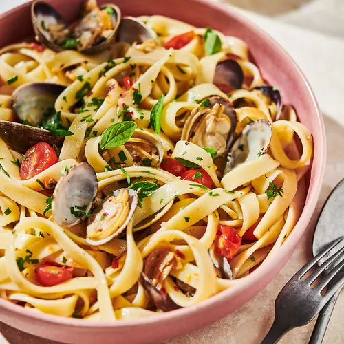 Sur La Table Lucent Reactive Glaze Pasta Bowl