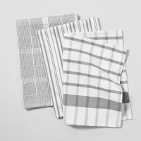 Sur La Table Assorted Twill Kitchen Towels, Set of 3