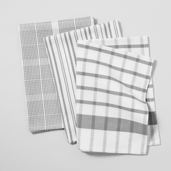 Sur La Table Assorted Twill Kitchen Towels, Set of 3 Towels