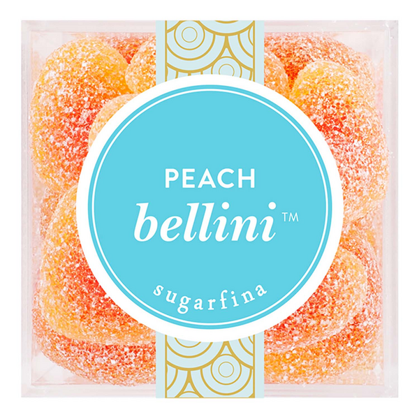 Sugarfina Peach Bellini Gummy Hearts, Large Cube