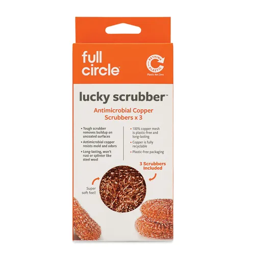 Full Circle Home Copper Scrubbers, Set of 3