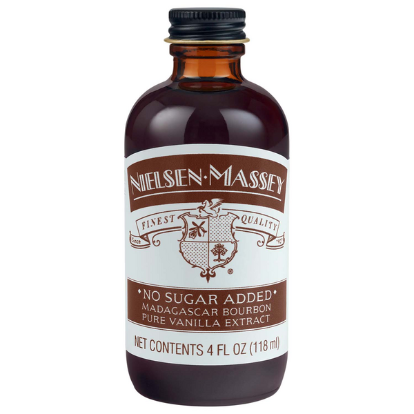 Nielsen-Massey No-Sugar Added Madagascar Bourbon Pure Vanilla Extract, 4 oz.