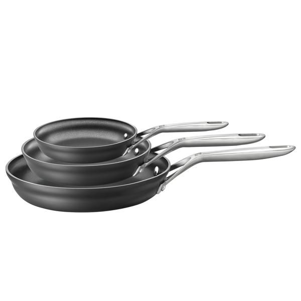 Zwilling Motion Hard-Anodized Aluminum Nonstick Skillets, Set of 3
