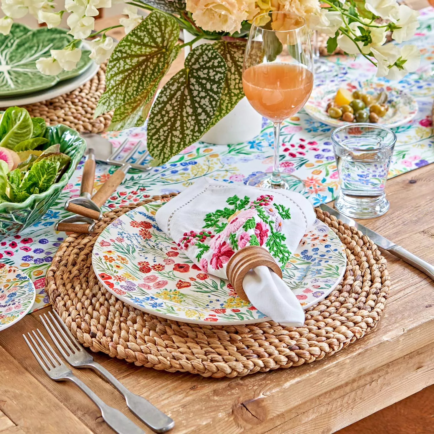 Sur La Table Jardin Embroidered Napkins, Set of 4