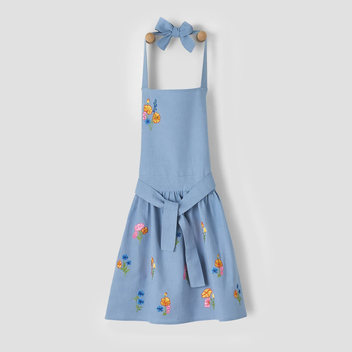 Sur La Table Wild Poppies Children's Embroidered Apron