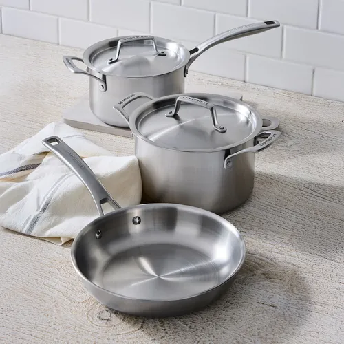 Le Creuset Essential Stainless Steel 5-Piece Cookware Set