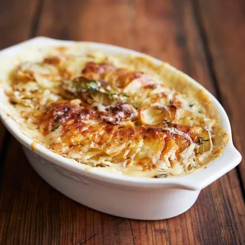 Potato and Celery Root Gratin
