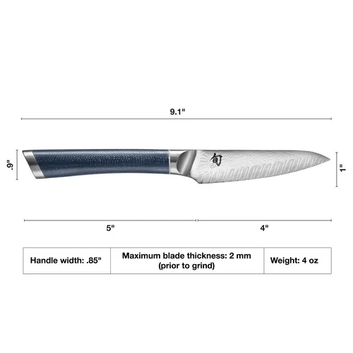 Shun Shiranami 4" Paring Knife