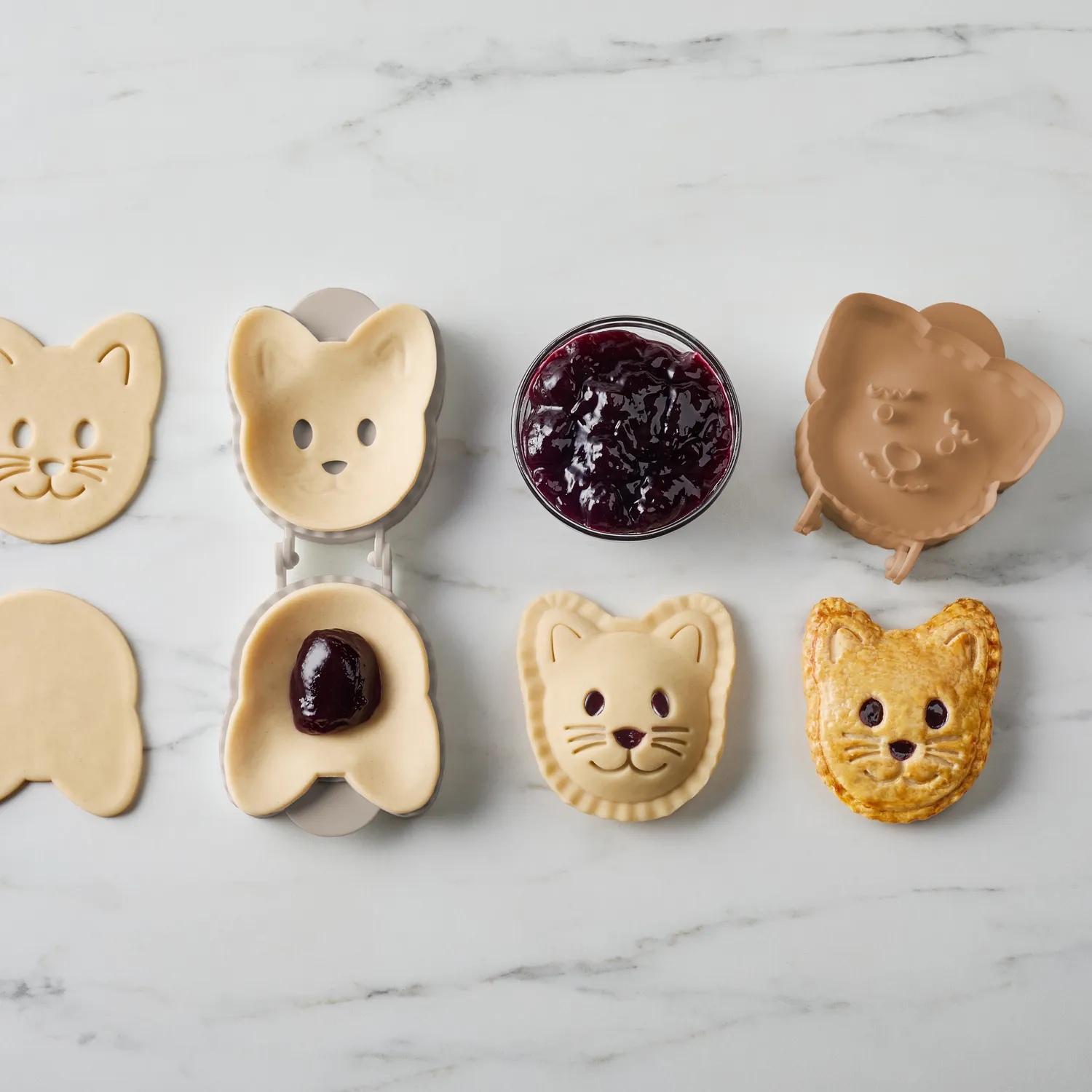 Dog & Cat Hand Pie Molds, Set of 2 