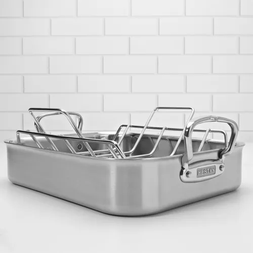 Hestan Provisions Roasting Pan with Stainless Steel Rack