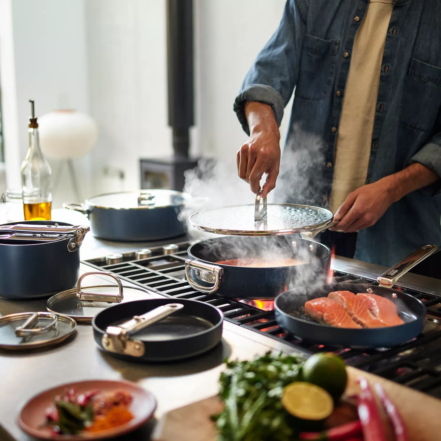 Joseph Joseph Space Ceramic Nonstick 10-Piece Cookware Set