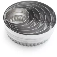 Sur La Table Stainless-Steel Reversible Biscuit Cutters, Set of 6