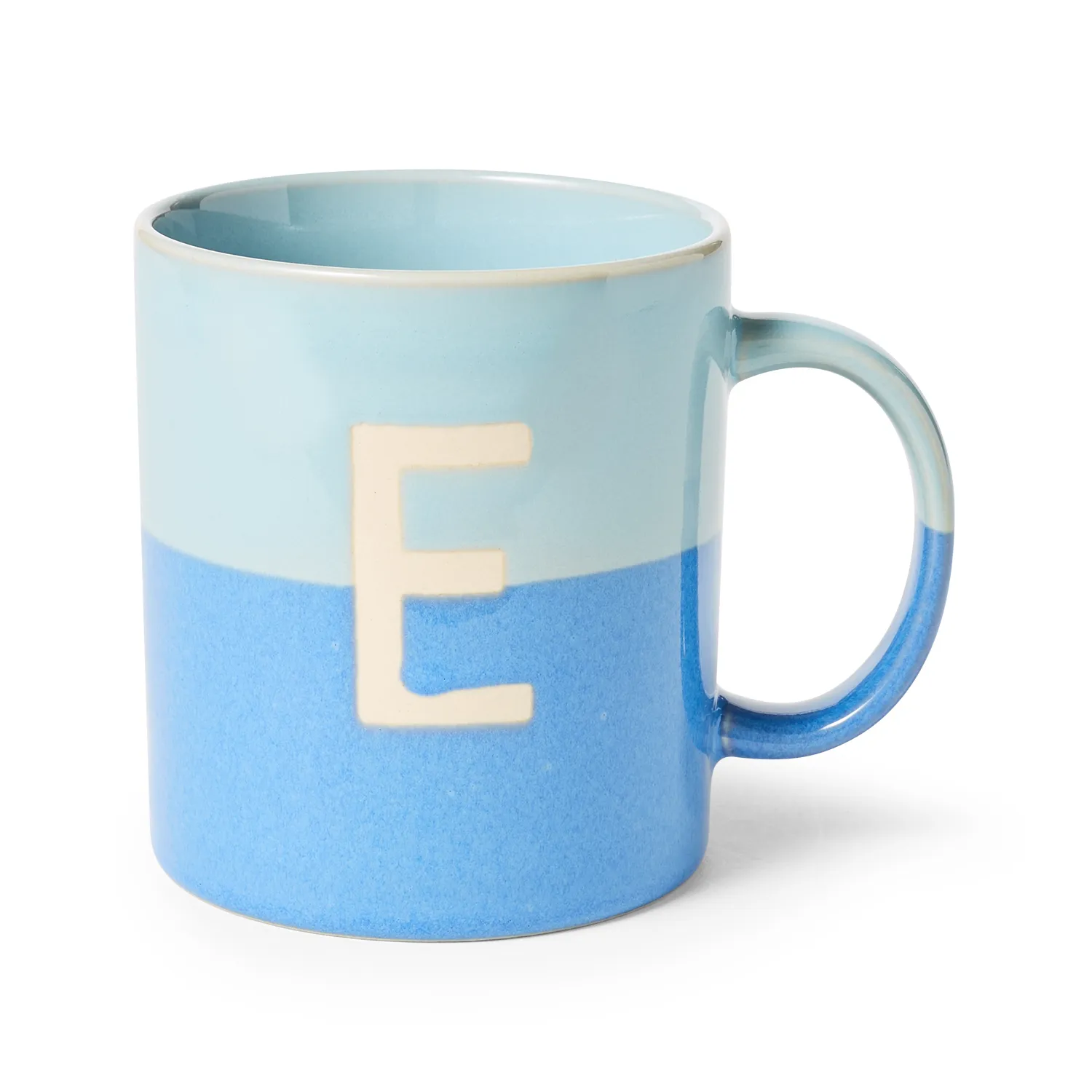 Sur La Table Color Block Monogram Mug, 16.2oz