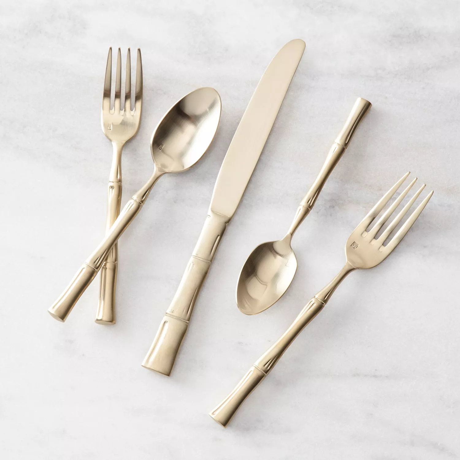 Fortessa Goldtone Royal Pacific 5-Piece Flatware Set