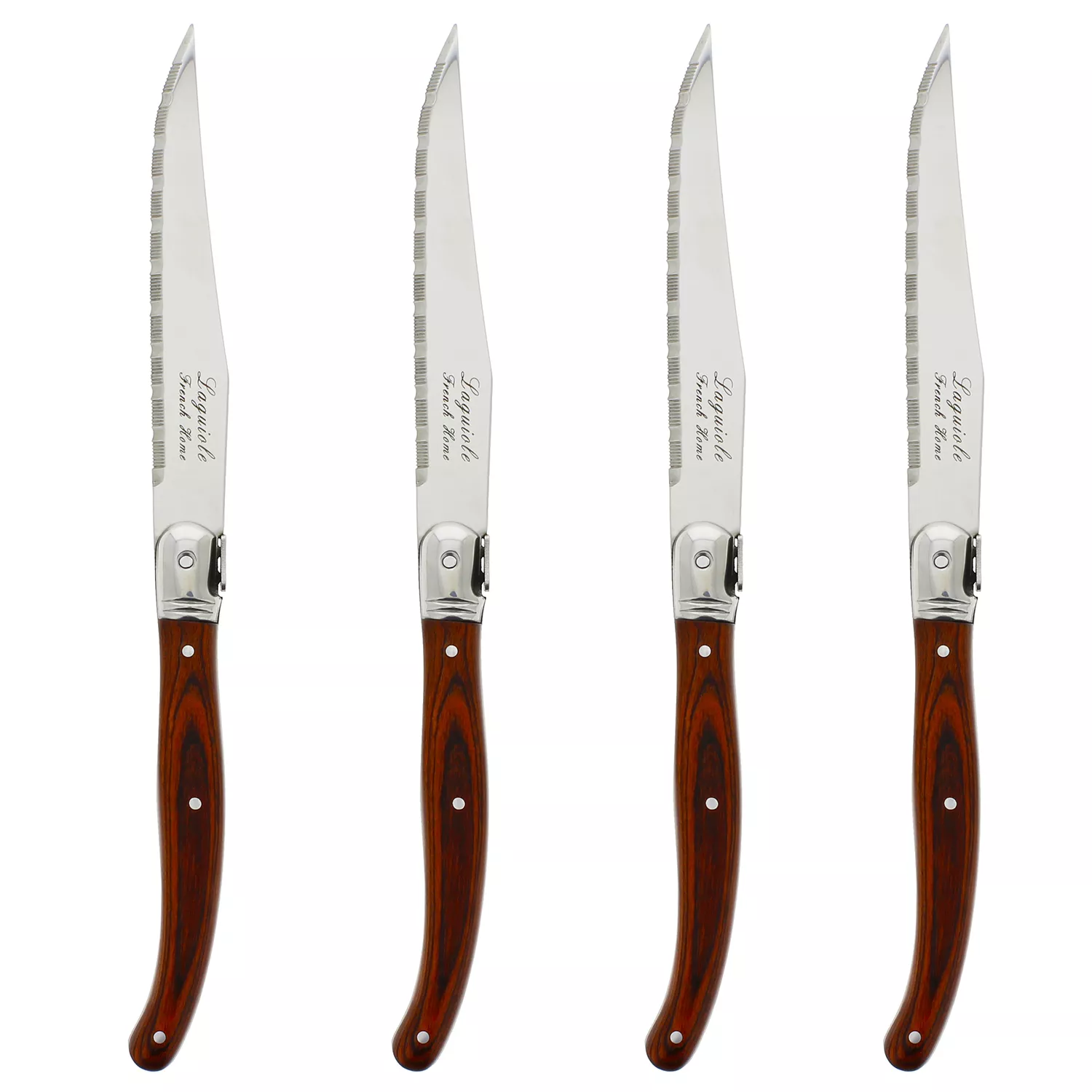 French Home Laguiole Steak Knives, Set of 4