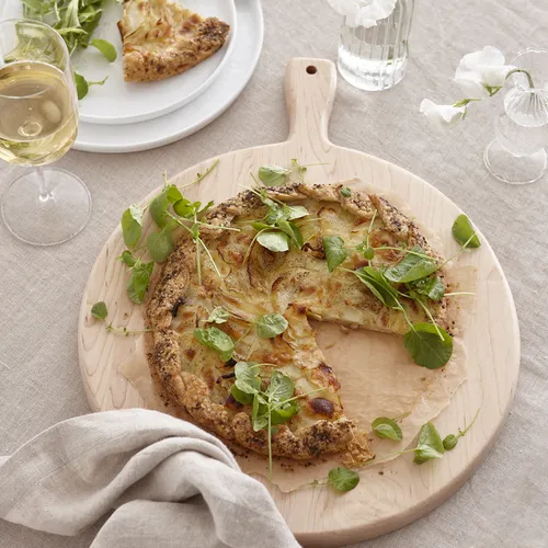 Sur La Table Maple Wood Round Cheese Paddle