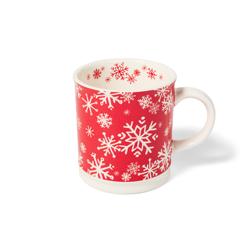 Sur La Table Red Snowflake Mug