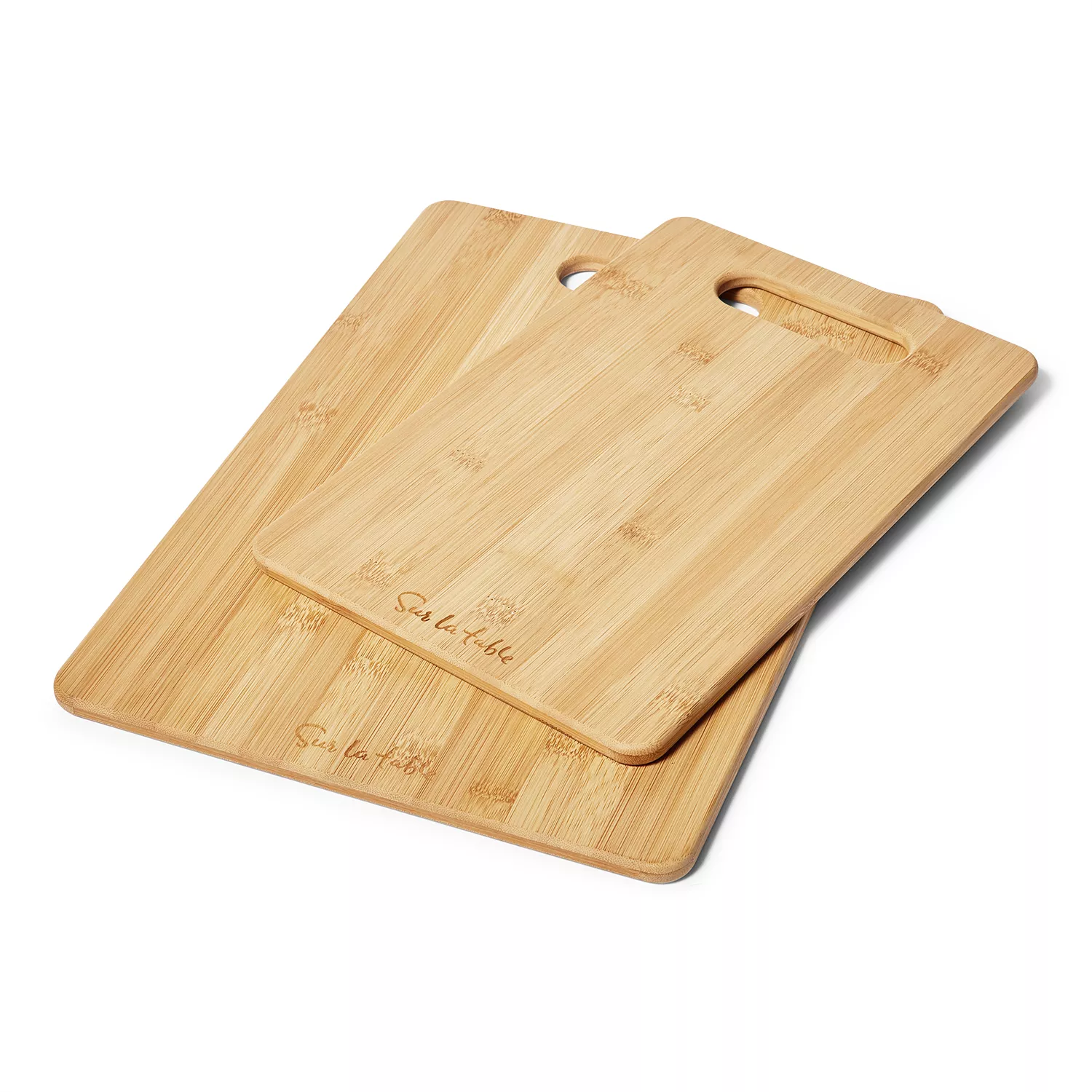 Iron Chef America Bamboo Cutting Board Reversible with Non-Slip Silicone  Edge