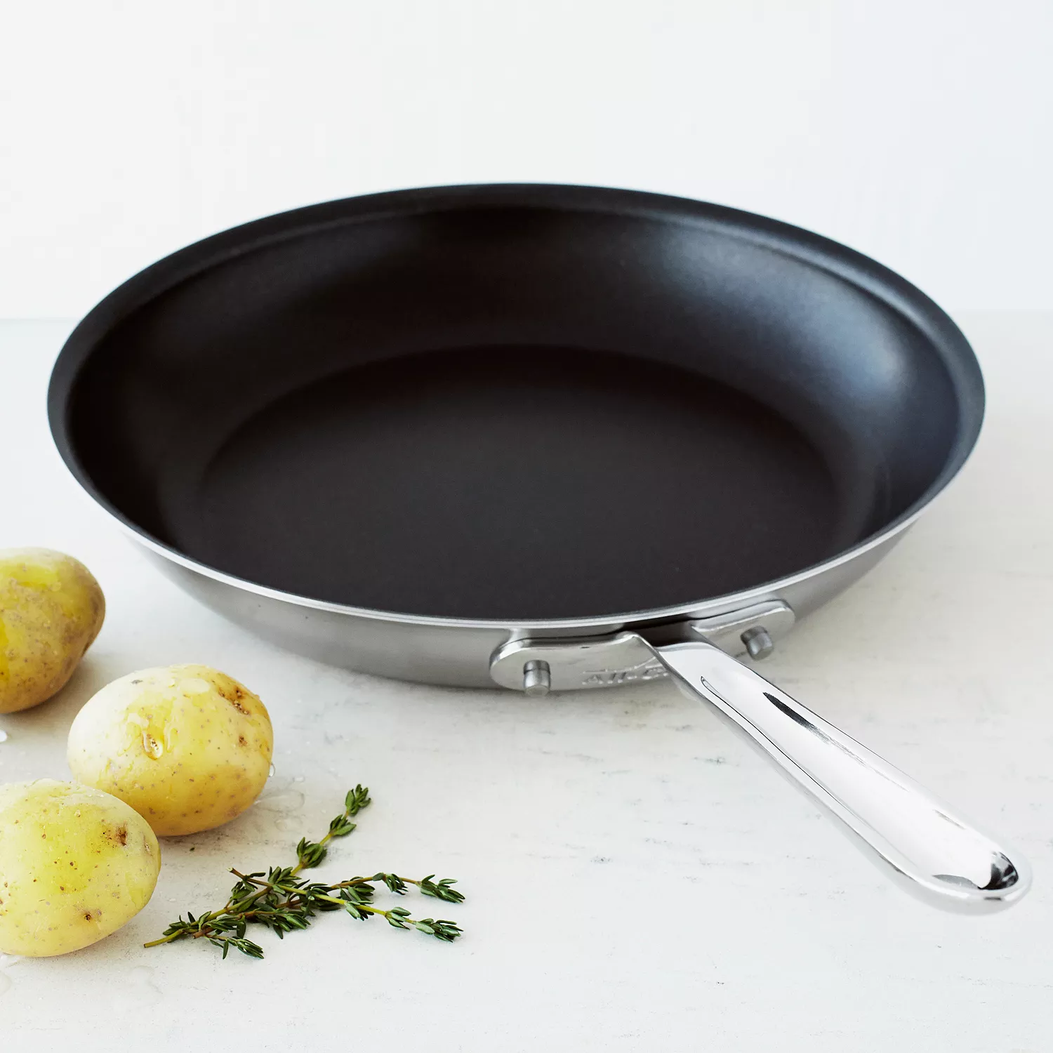 All-Clad D5 Brushed Stainless Steel Nonstick Skillets