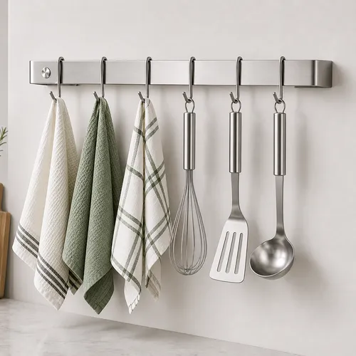 Enclume Classic Stainless Steel Utensil Bar Wall Racks
