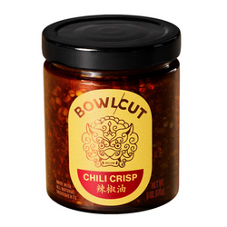 Bowlcut Chili Crisp Oil The perfect blend of spices, chili oil, and crip! I just got it a week ago and I have to order another already! 