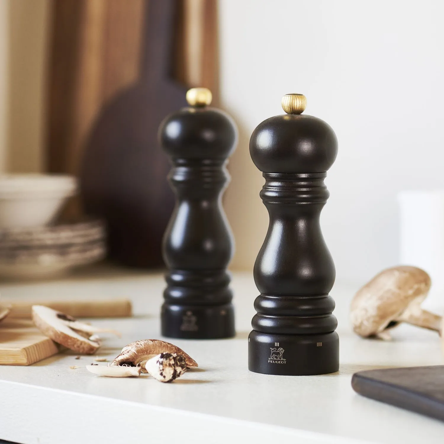 Peugeot Chocolate-Lacquer Paris U&#8217;Select Salt and Pepper Mill, 7&#34;