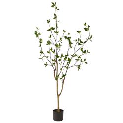Nearly Natural Minimalist Citrus Silk Tree LOVE