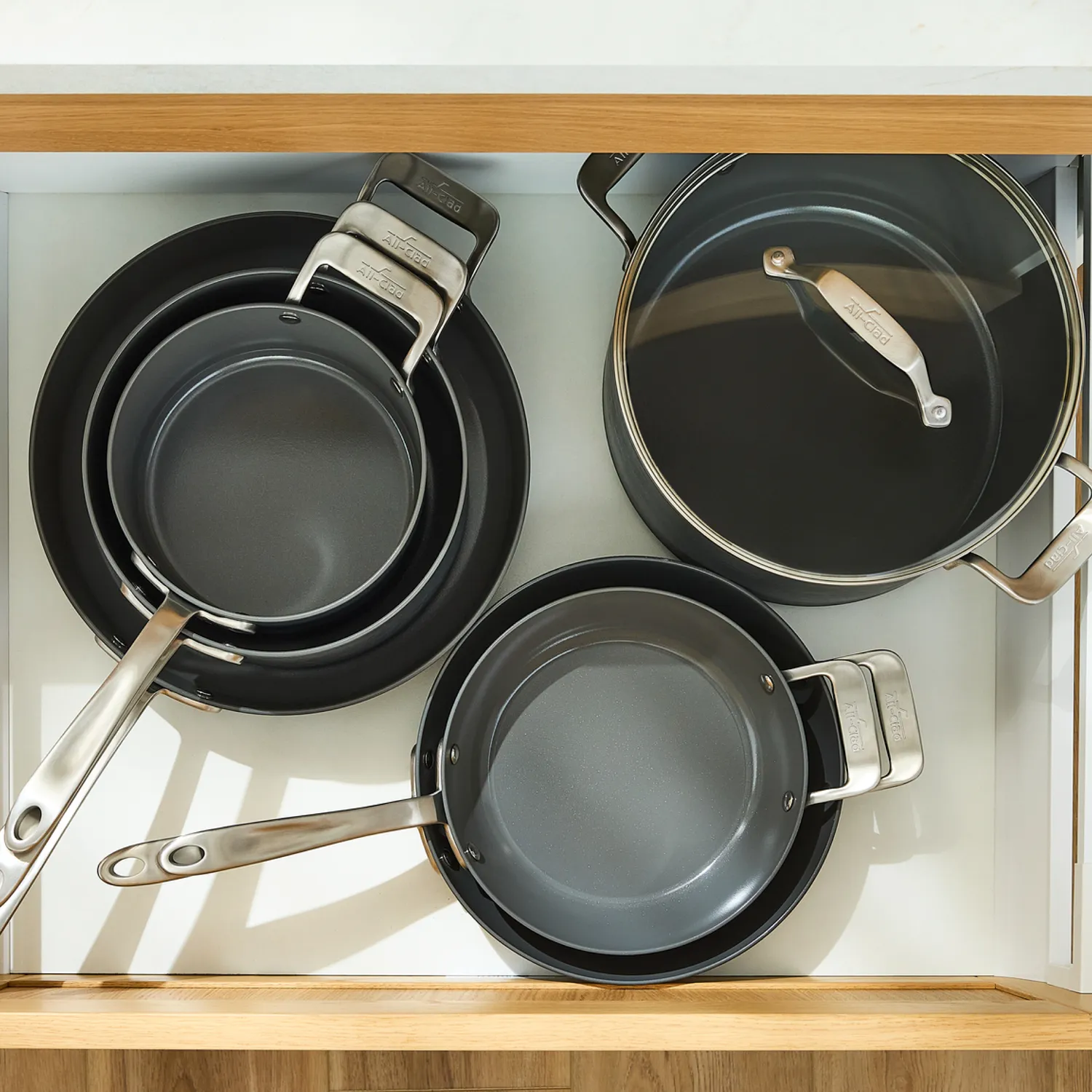 All-Clad HA1 Ceramic Nonstick 10-Piece Cookware Set