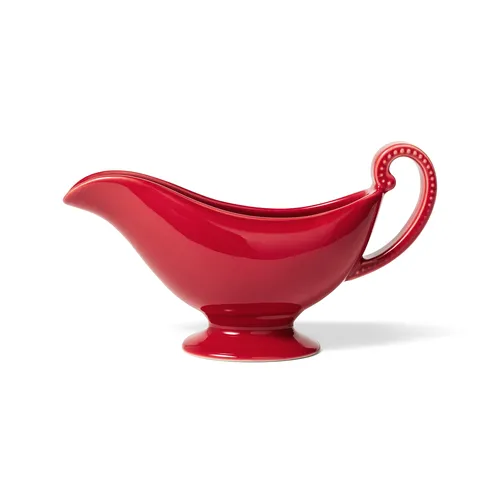 Sur la table Pearl Red Gravy Boat