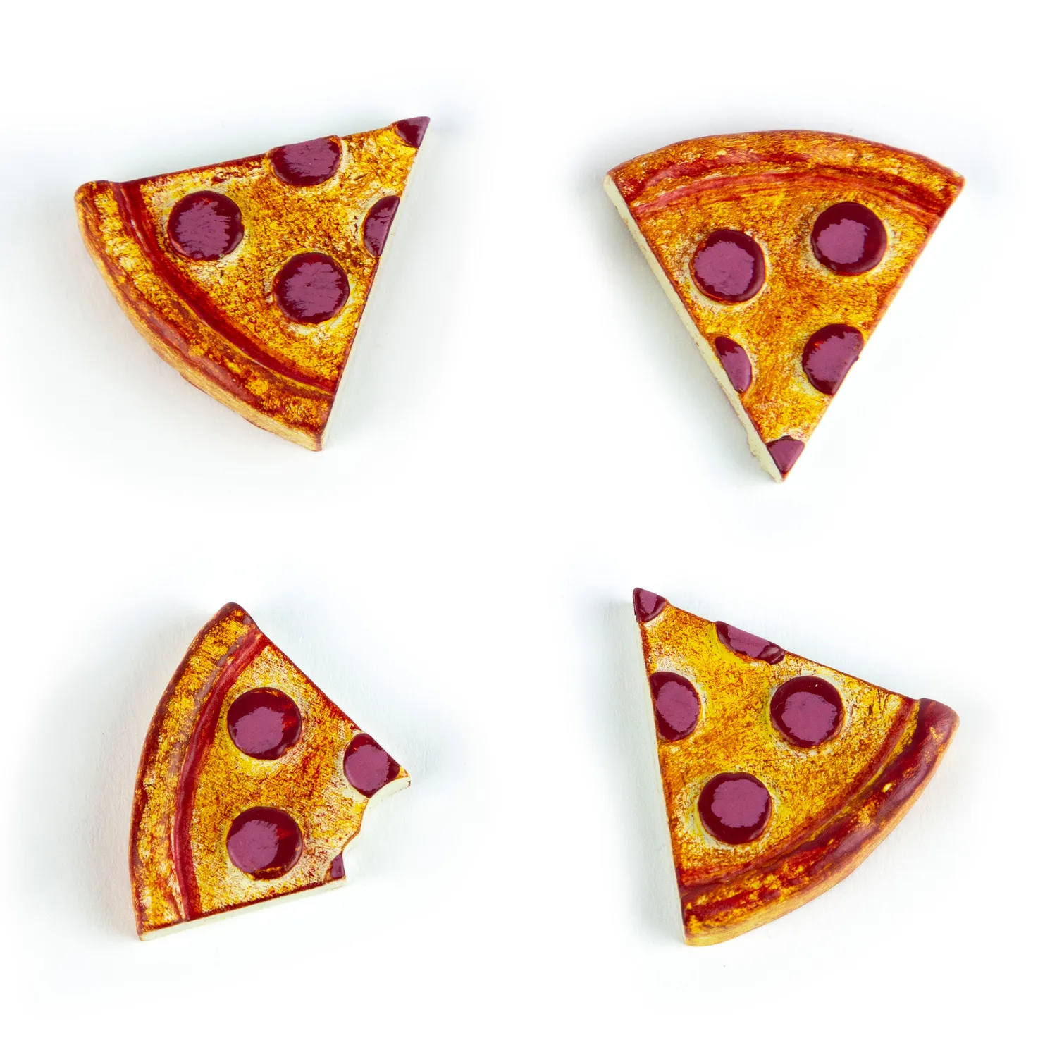 Three By Three Pizza Magnets