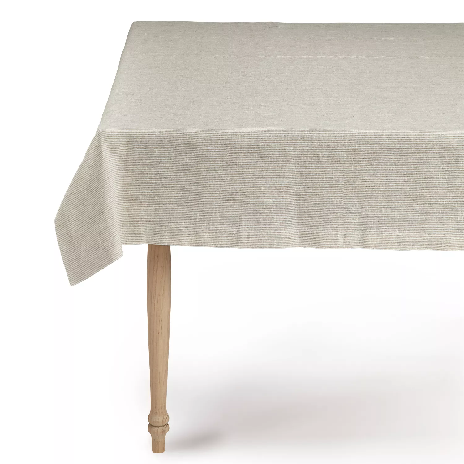 Sur La Table Natural Striped Linen Tablecloth
